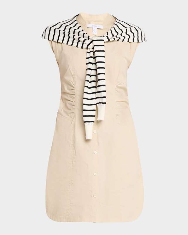 Lotte Mixed-Media Dress